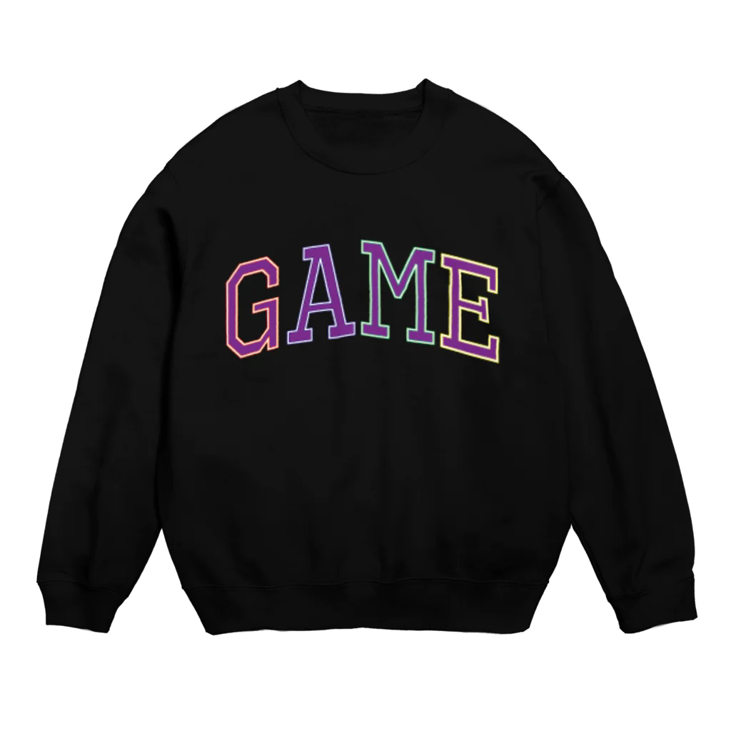 カレッジロゴ何か良いのゲームカレッジ Crew Neck Sweatshirt