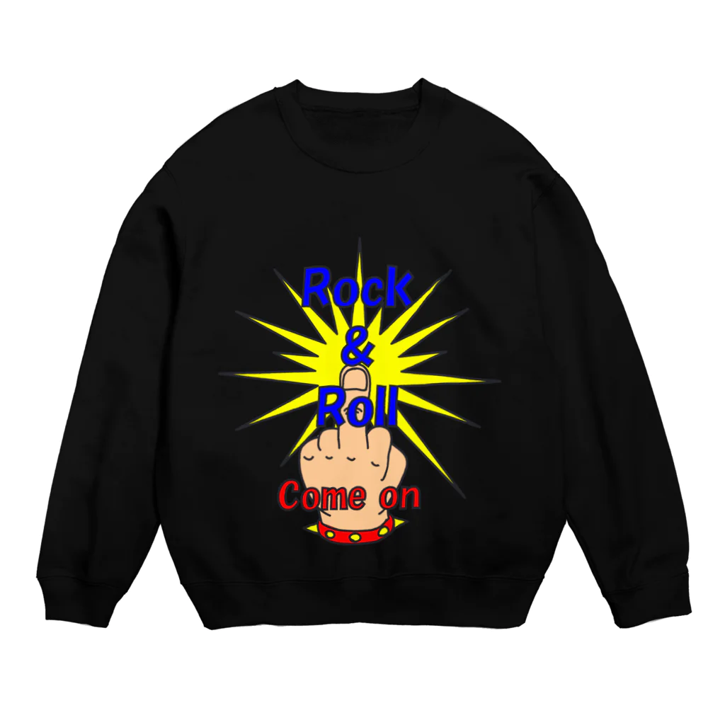 MusicJunkyのRock&Roll Crew Neck Sweatshirt