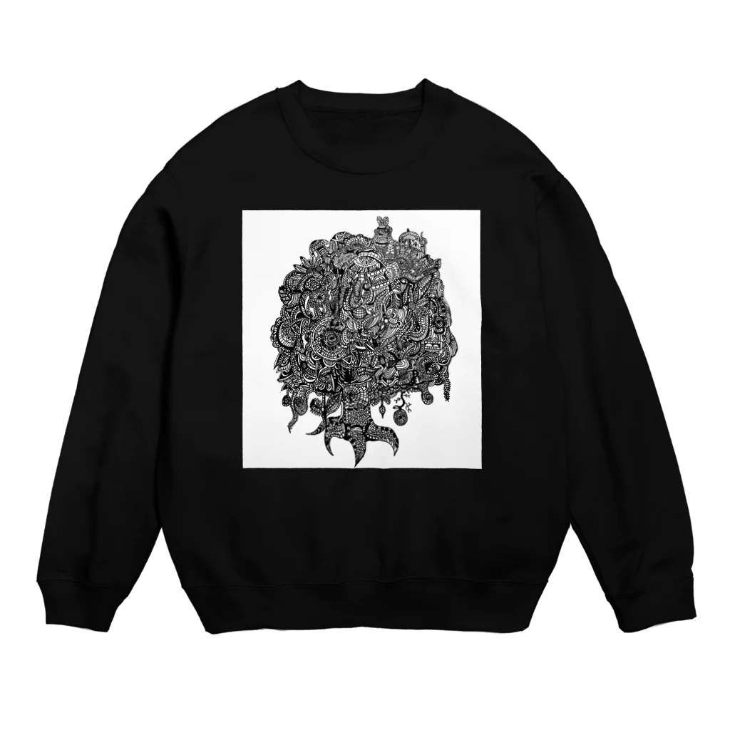 のはのはの世界観の木 Crew Neck Sweatshirt