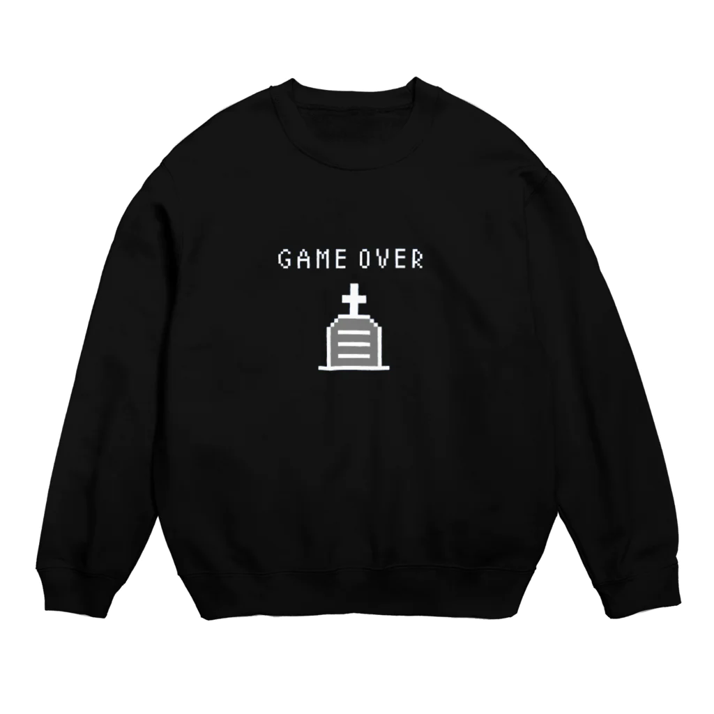 .lab ［ドットラボ ］の[ドット絵]GAME OVER Crew Neck Sweatshirt