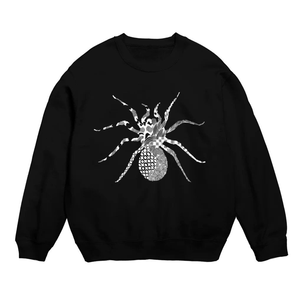 新谷べにのルブロンオオツチグモ白 Crew Neck Sweatshirt