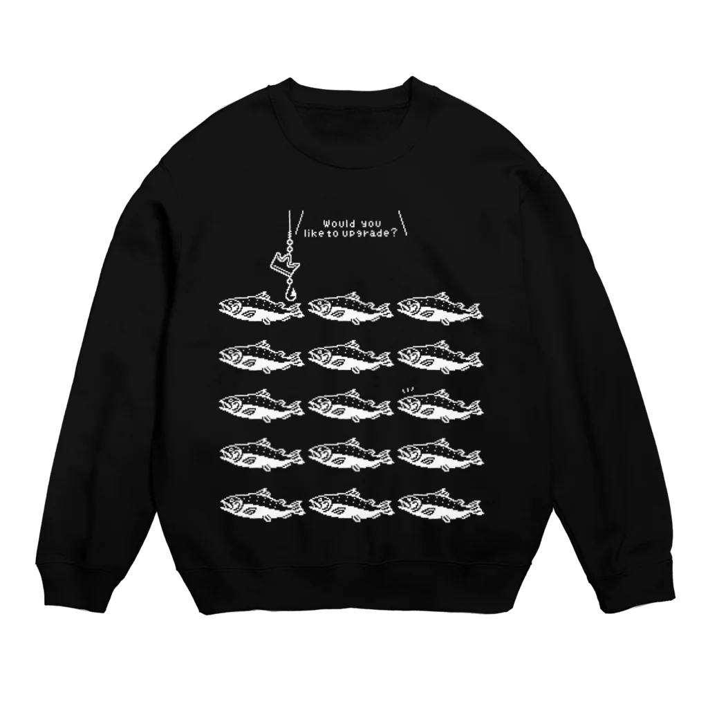 イラスト MONYAAT のサーモンサモタンの群れ B Crew Neck Sweatshirt