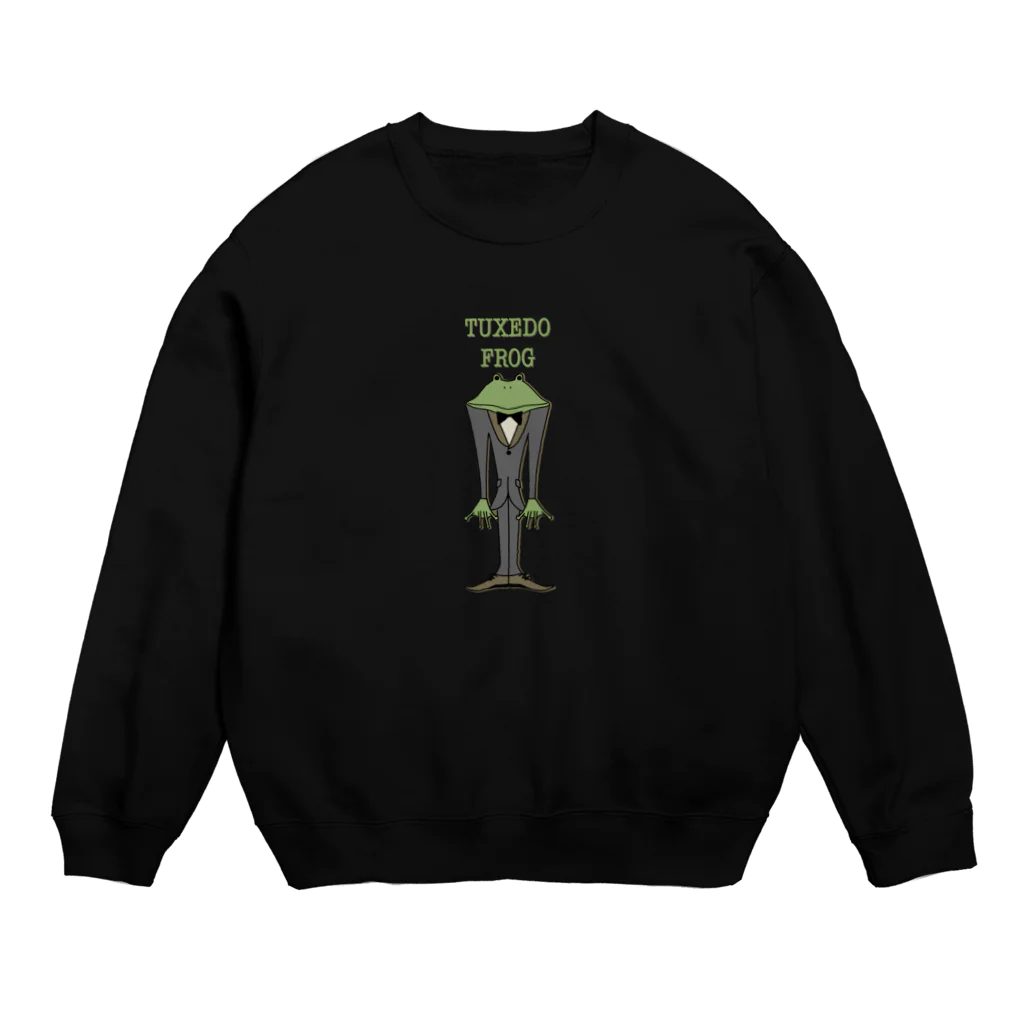 yuccoloのタキシードカエル Crew Neck Sweatshirt