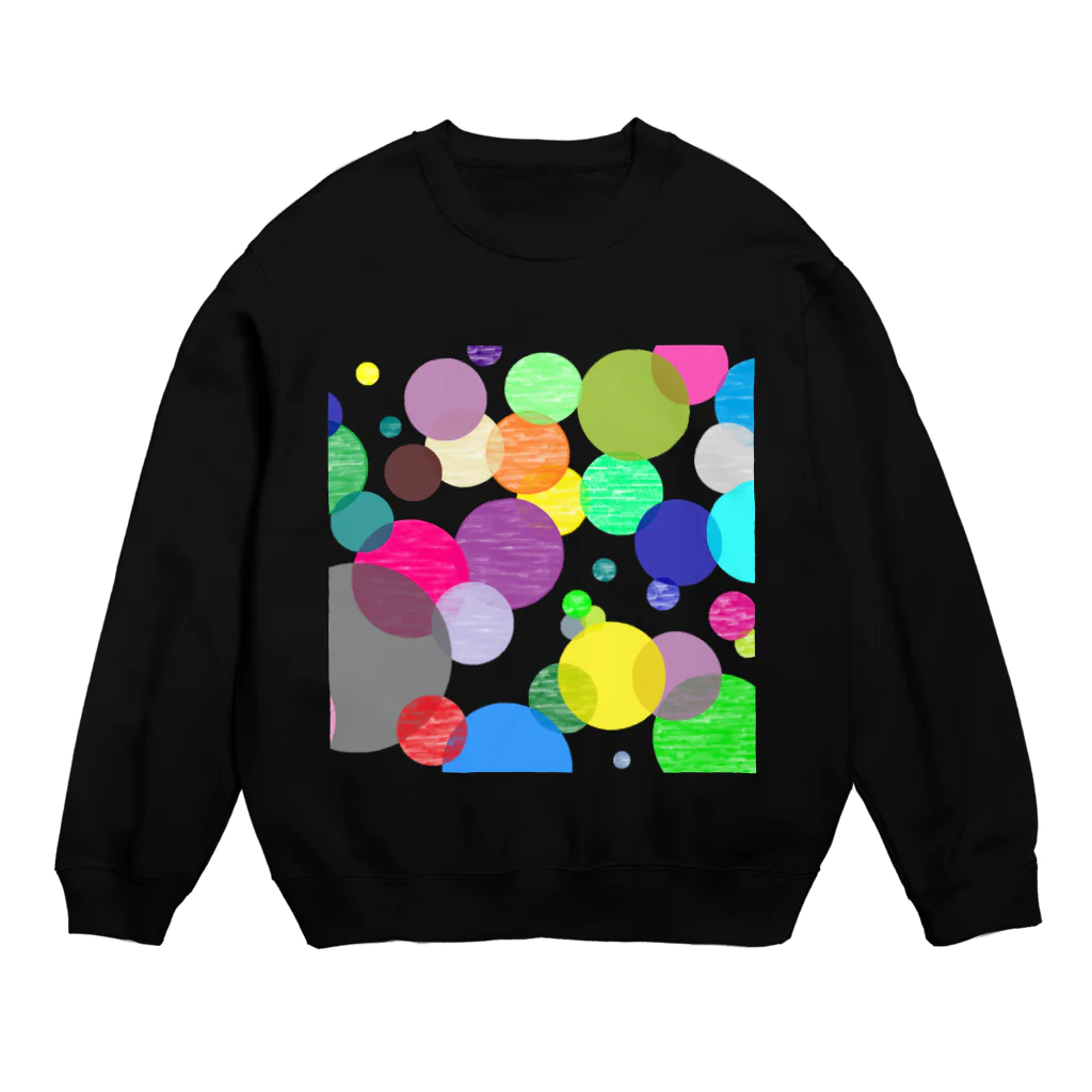 でおきしりぼ子の実験室の蛍火の残像ー正方形 Crew Neck Sweatshirt