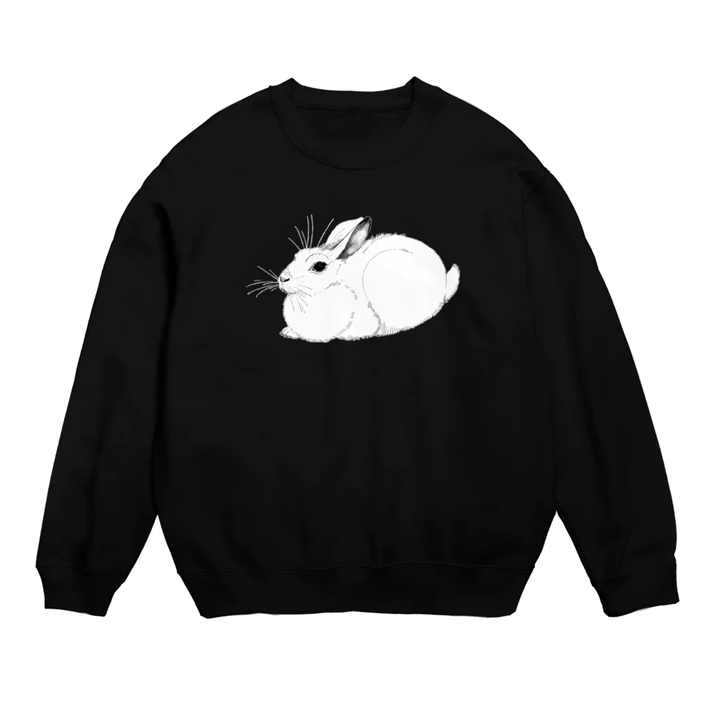 segasworksの白ウサギ Crew Neck Sweatshirt