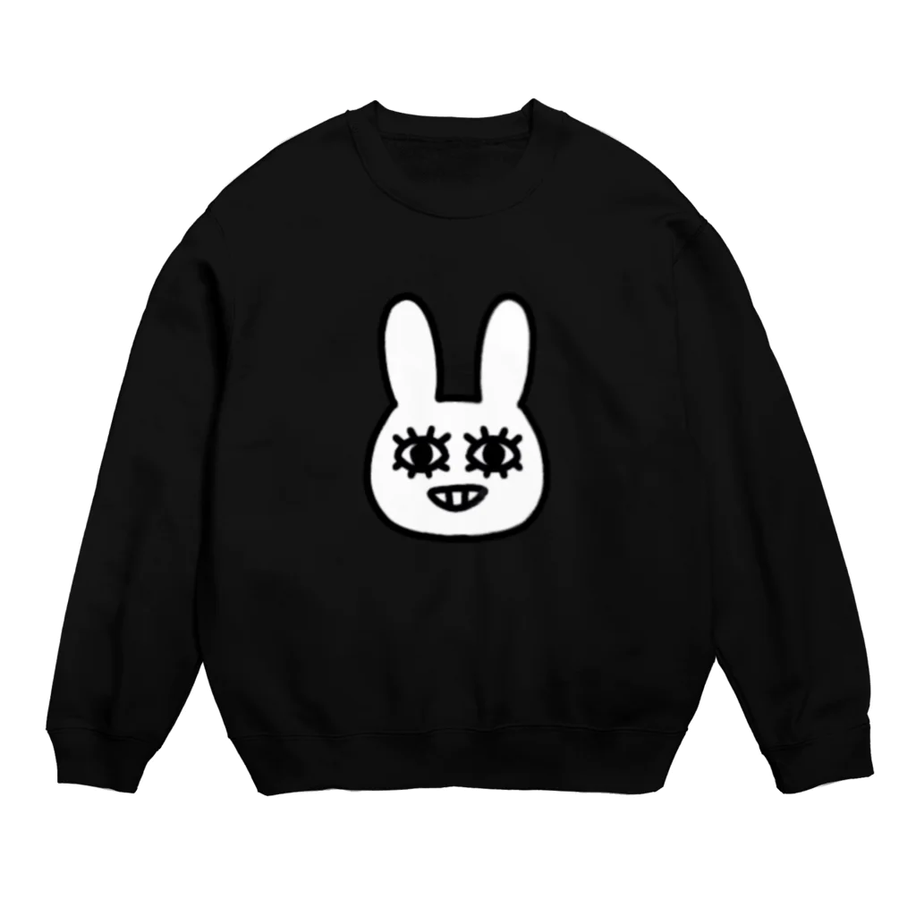 rabbit.bのpoker face rabbit Crew Neck Sweatshirt