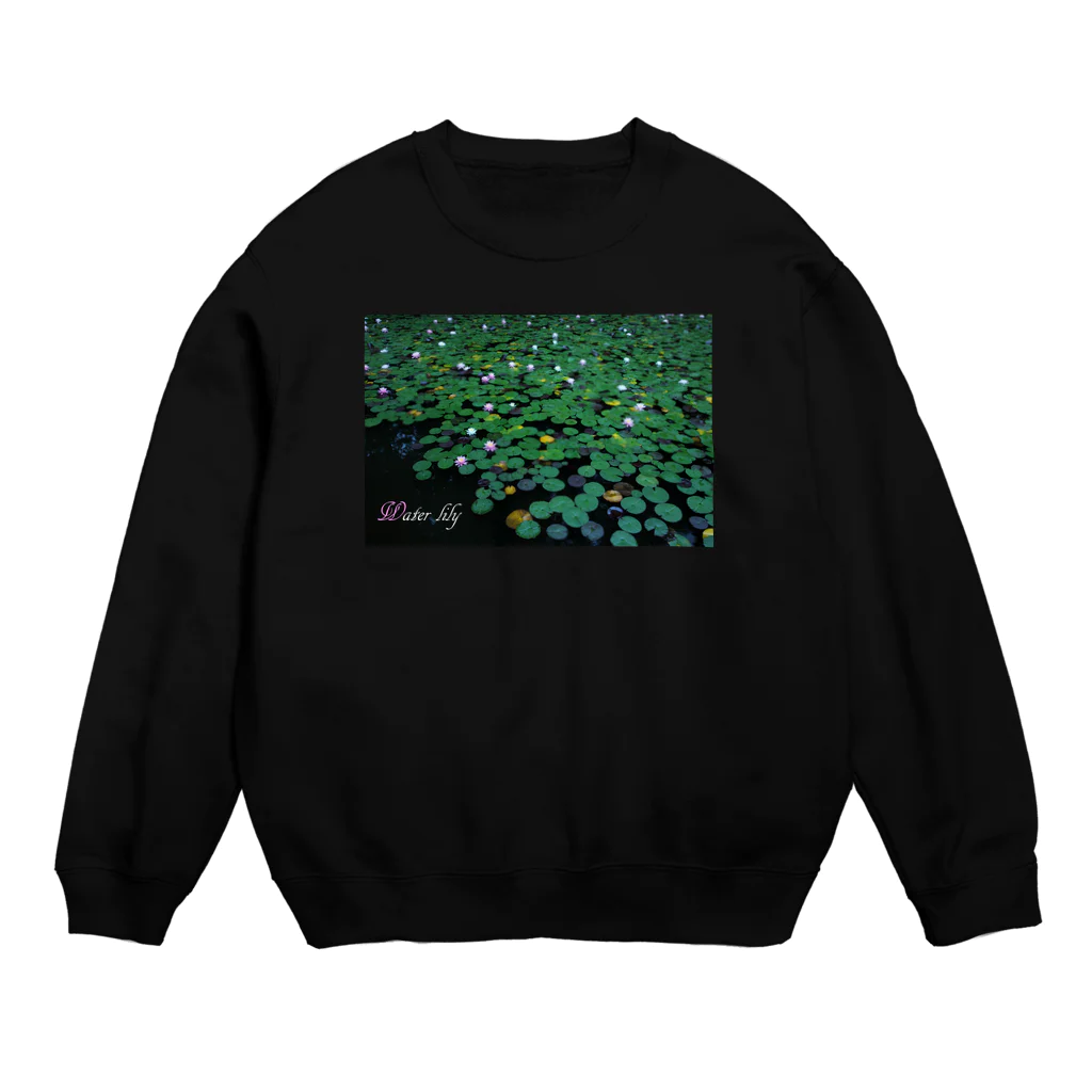 photo-kiokuの睡蓮 Crew Neck Sweatshirt