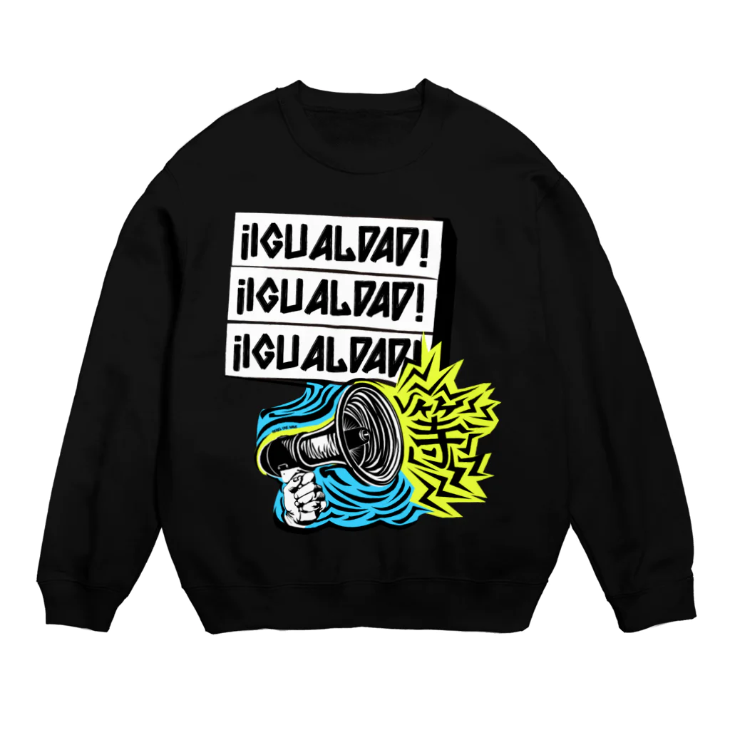 Rebel One RadioのIGUALDAD! / EQUALITY 漢字 Crew Neck Sweatshirt