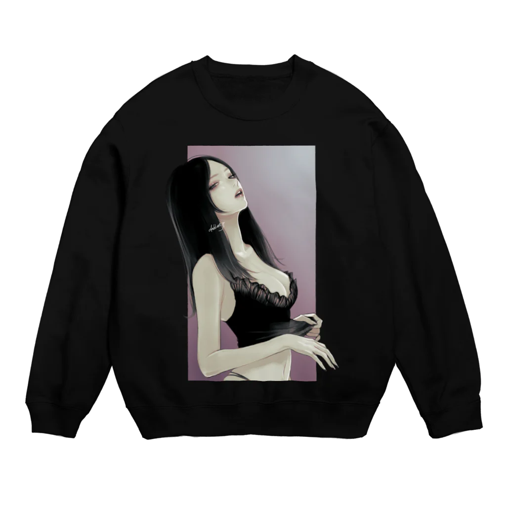 dahlia shop SUZURIのSheer 背景あり 透過 Crew Neck Sweatshirt