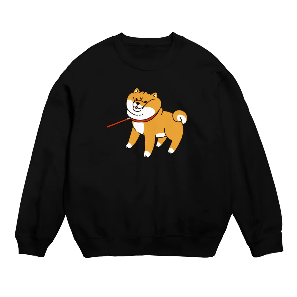 もんとみ | もっちり動物造形作家の散歩から帰りたくない柴犬 Crew Neck Sweatshirt