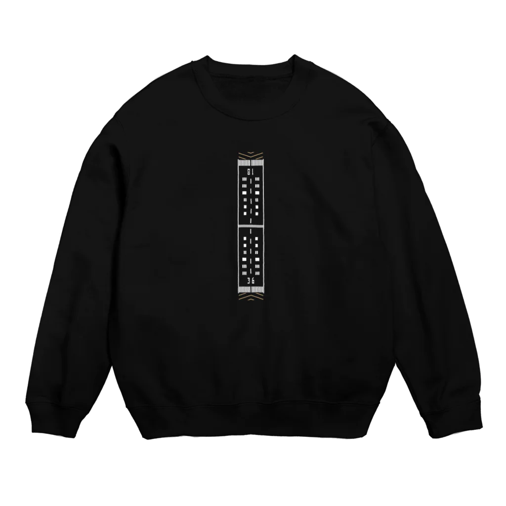 猫JCT.のRWY18/36(マーキング) Crew Neck Sweatshirt