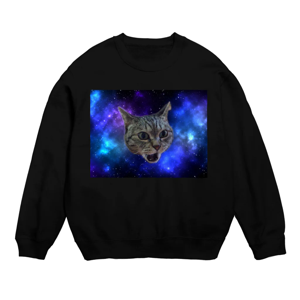 ねこあんしえるの宇宙ネチコ １ Crew Neck Sweatshirt