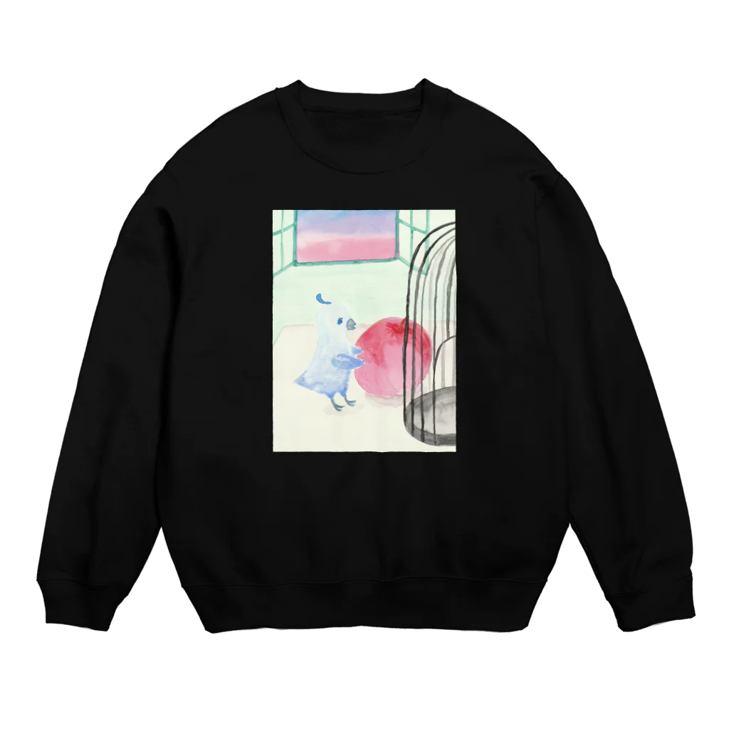 kenbikyo_designのセンチメンタルバード Crew Neck Sweatshirt