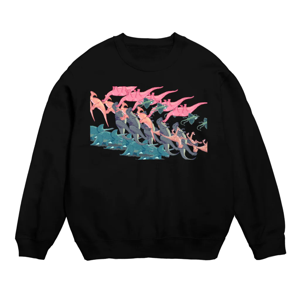 BrainkittyのDino Crew Neck Sweatshirt