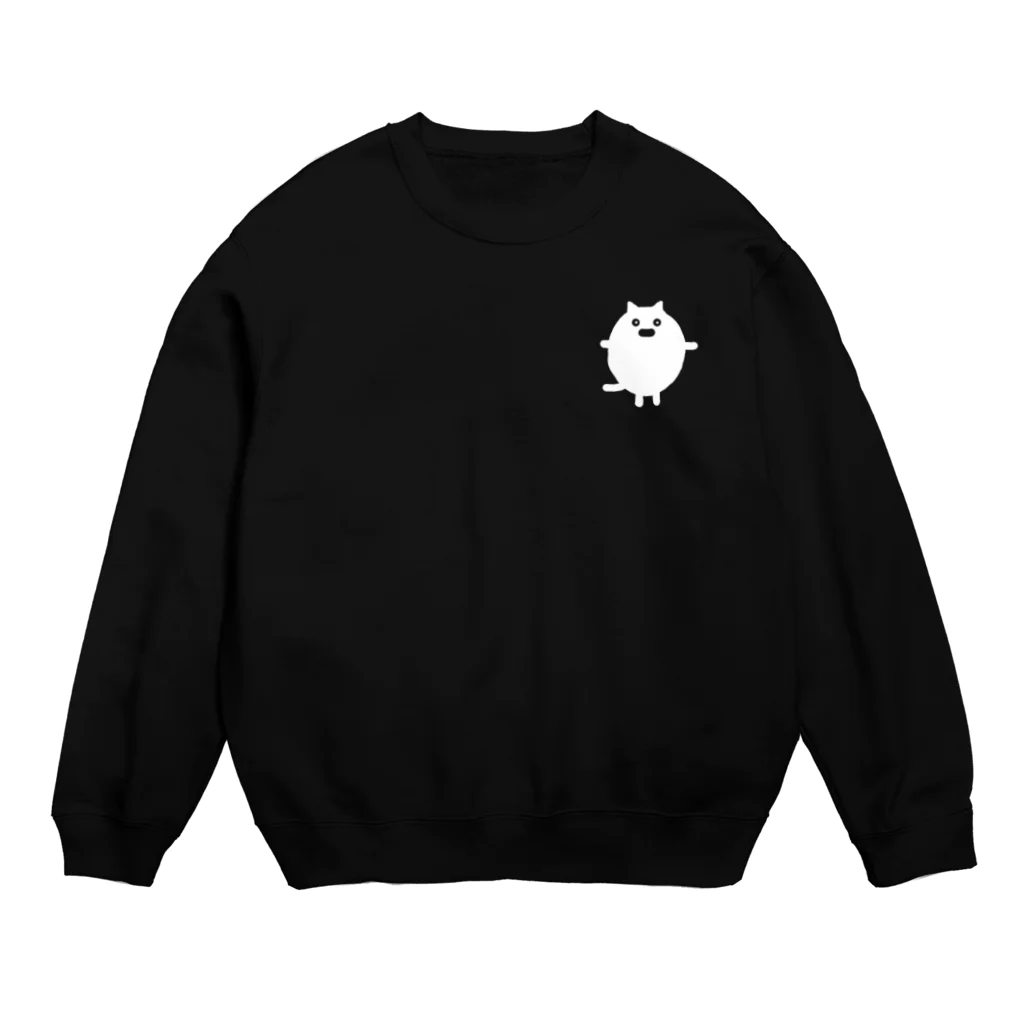 ぺろのおしごとのにゃいちゃん（しろぬき） Crew Neck Sweatshirt