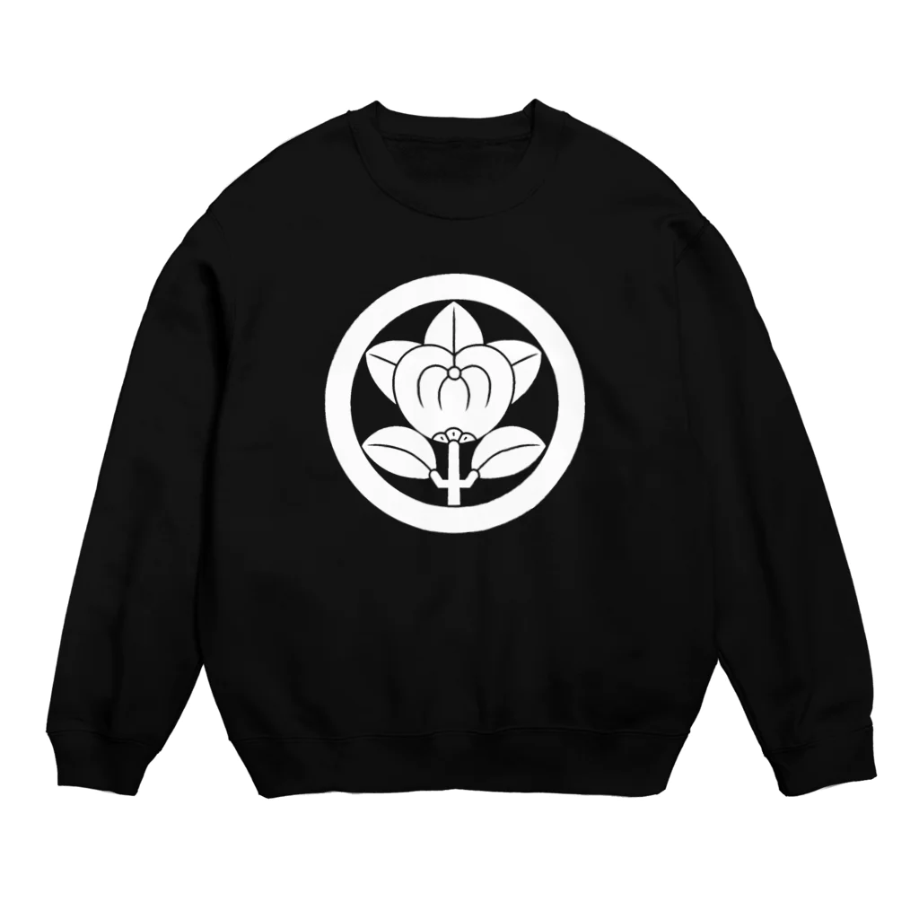 戦国神社 -戦国グッズ専門店-の井伊直政/徳川四天王/彦根橘/ホワイト Crew Neck Sweatshirt