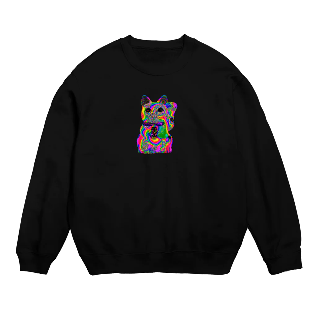 KIKI DOURAKUのドット招き猫 Crew Neck Sweatshirt