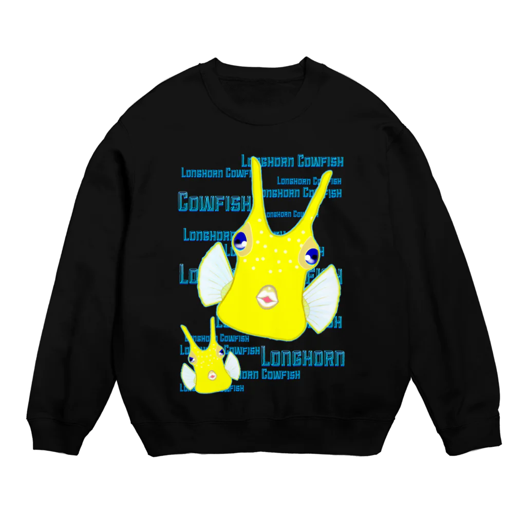 LalaHangeulのLonghorn Cowfish(コンゴウフグ) Crew Neck Sweatshirt