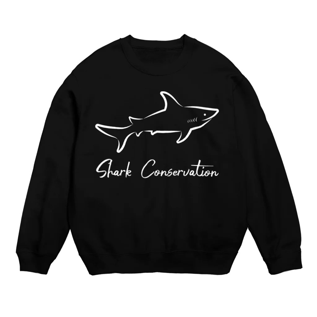 MUSEA（ミューゼア）の【黒・濃色】ゆるサメパーカー・スウェット（Shark conservation hoodie & sweat） スウェット
