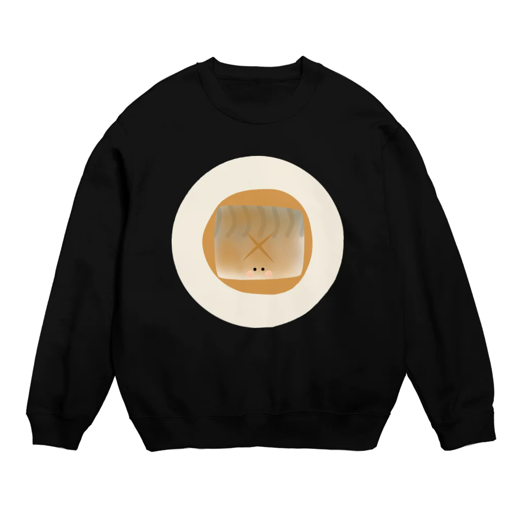 cotton-berry-pancakeのさばの味噌煮ちゃん Crew Neck Sweatshirt