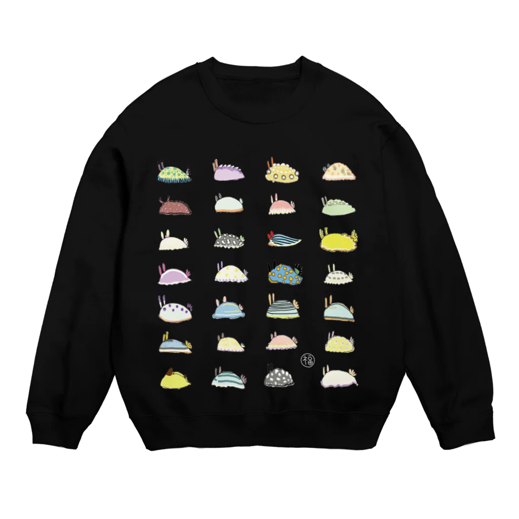 SEA CRAZY 海が大好きな仲間たちのまるふくグッズ ハンコあり Crew Neck Sweatshirt