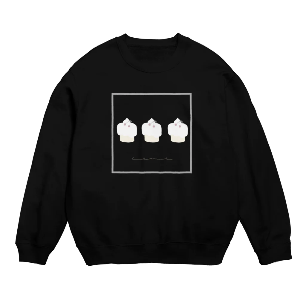 rilybiiの3 cupcake 🧁 Crew Neck Sweatshirt