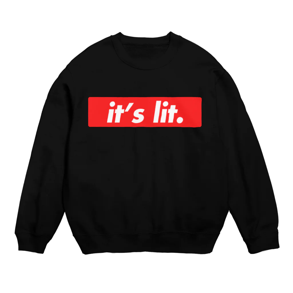 foureightのit's lit T Crew Neck Sweatshirt