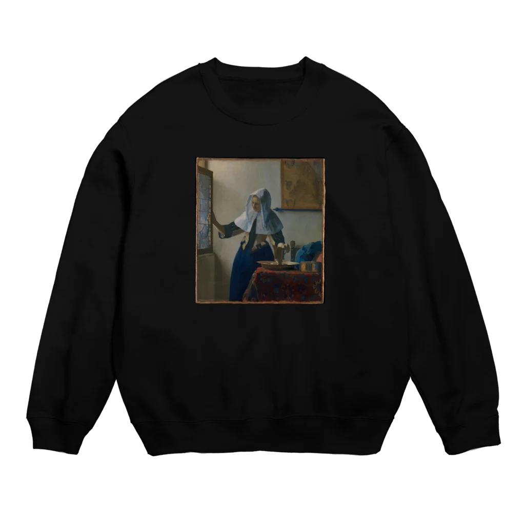 artgalleryの牛乳を注ぐ女 Crew Neck Sweatshirt