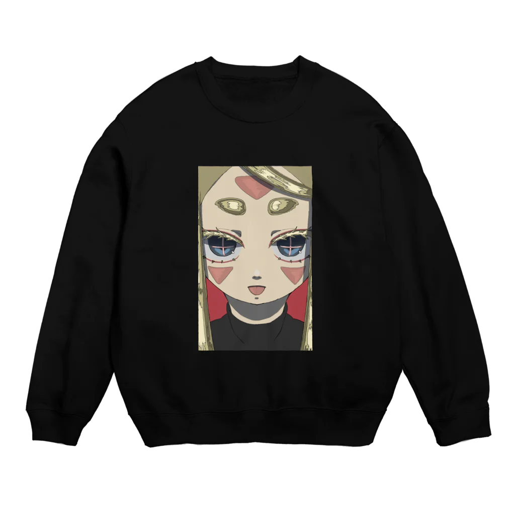 ナッツ彦神社の隠れ家のねこ肝臓のお世話役、ネネ！ Crew Neck Sweatshirt