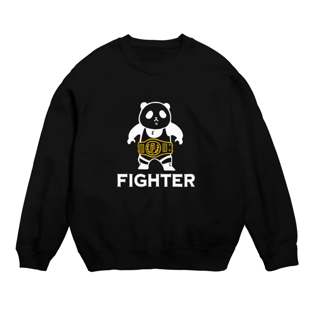 パンダプロレス&パンダジムのパンダプロレス ファイター Crew Neck Sweatshirt