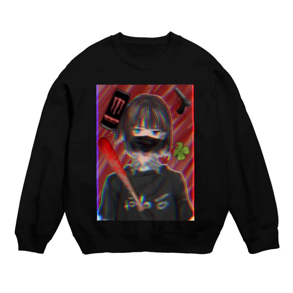 小6自閉スペクトラム症の女の子のお部屋の小5不登校の娘の絵 Crew Neck Sweatshirt