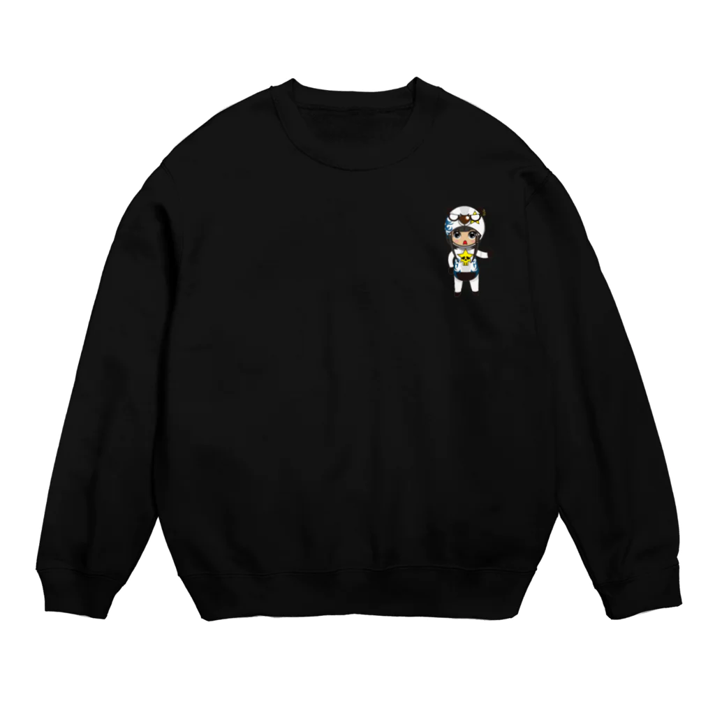 🤍一ノ瀬 彩 🐇⸒⸒ suzuri支店🤍のちびキャラ/FUNKYTYPE【一ノ瀬彩】 Crew Neck Sweatshirt