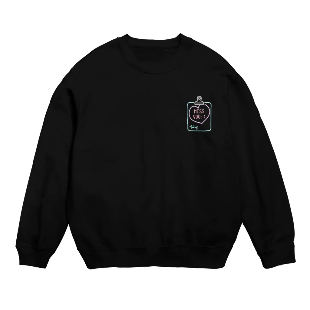 Yshopのmiss you Crew Neck Sweatshirt