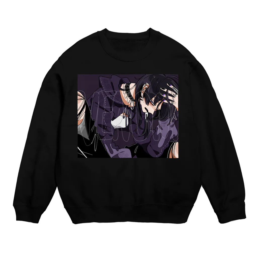 かいばしらのポイズン Crew Neck Sweatshirt