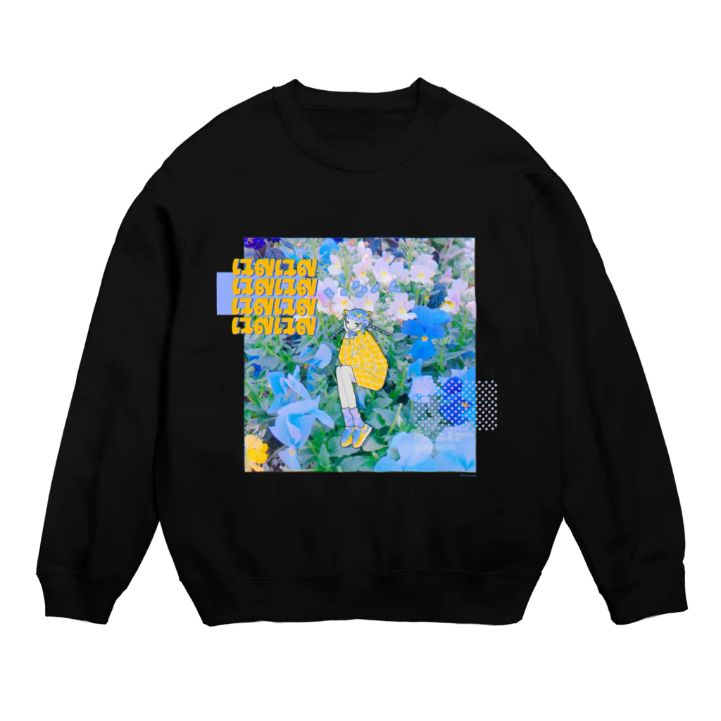 お村ヴィレッジのはるはる Crew Neck Sweatshirt