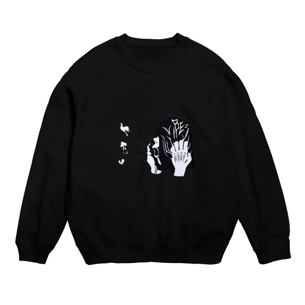 NEOJAPANESESTYLE                               のpeace ROCK love Crew Neck Sweatshirt