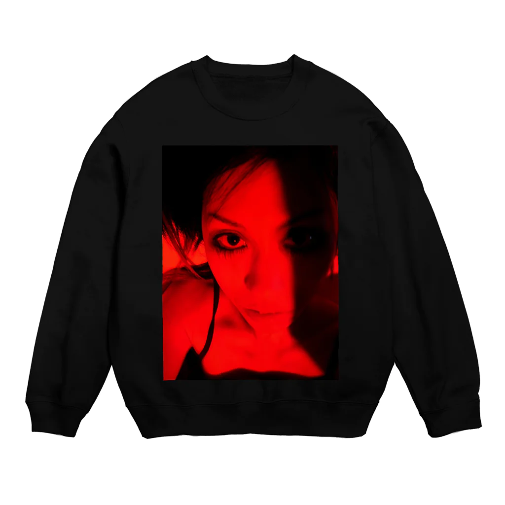 LUNARHOLIC STOREの[Strychnine] zAkro フォトカード柄～壱～（カラー） Crew Neck Sweatshirt