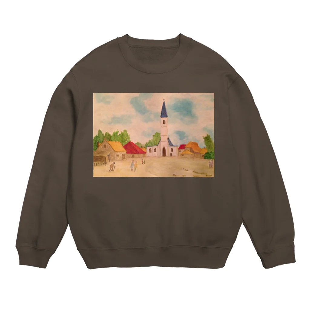 SJMavisの日本的な芸術的光からなるエサイアス・ファン・デ・フェルデ: Japanese Artistic Light of Esaias Van De Velde Crew Neck Sweatshirt