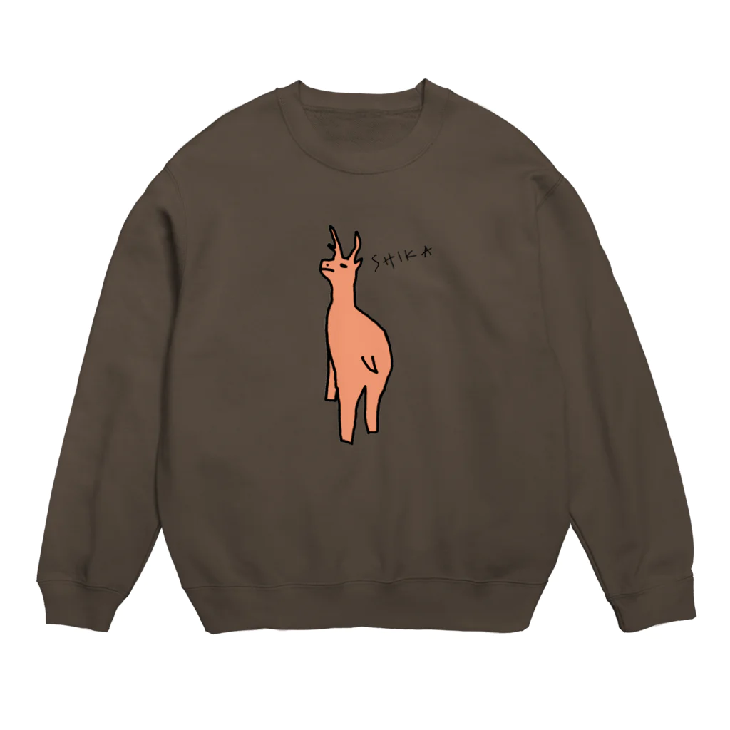 Honey Wonderのはにわどうぶつえん　SHIKA Crew Neck Sweatshirt