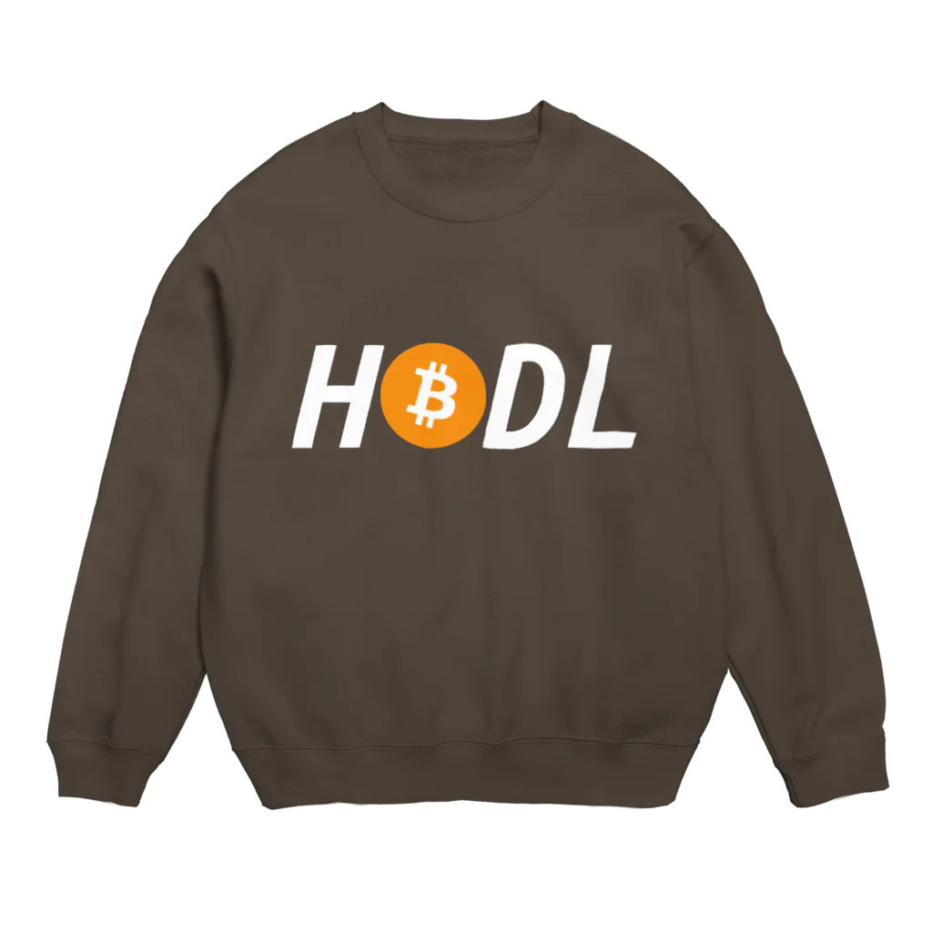 CryptoCurrencyCircleのHODLシリーズ(BTCロゴ) Crew Neck Sweatshirt