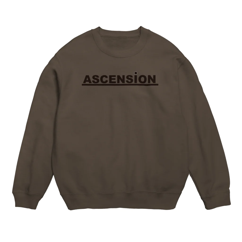 TシャツジャパンSUZURI店🇯🇵のアセンション（ASCENSION）黒文字 スウェット