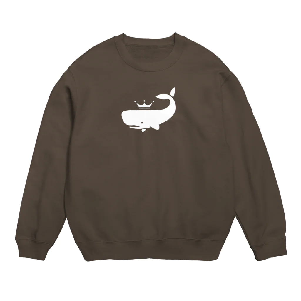 シロクジラのお店のシロクジラ Crew Neck Sweatshirt