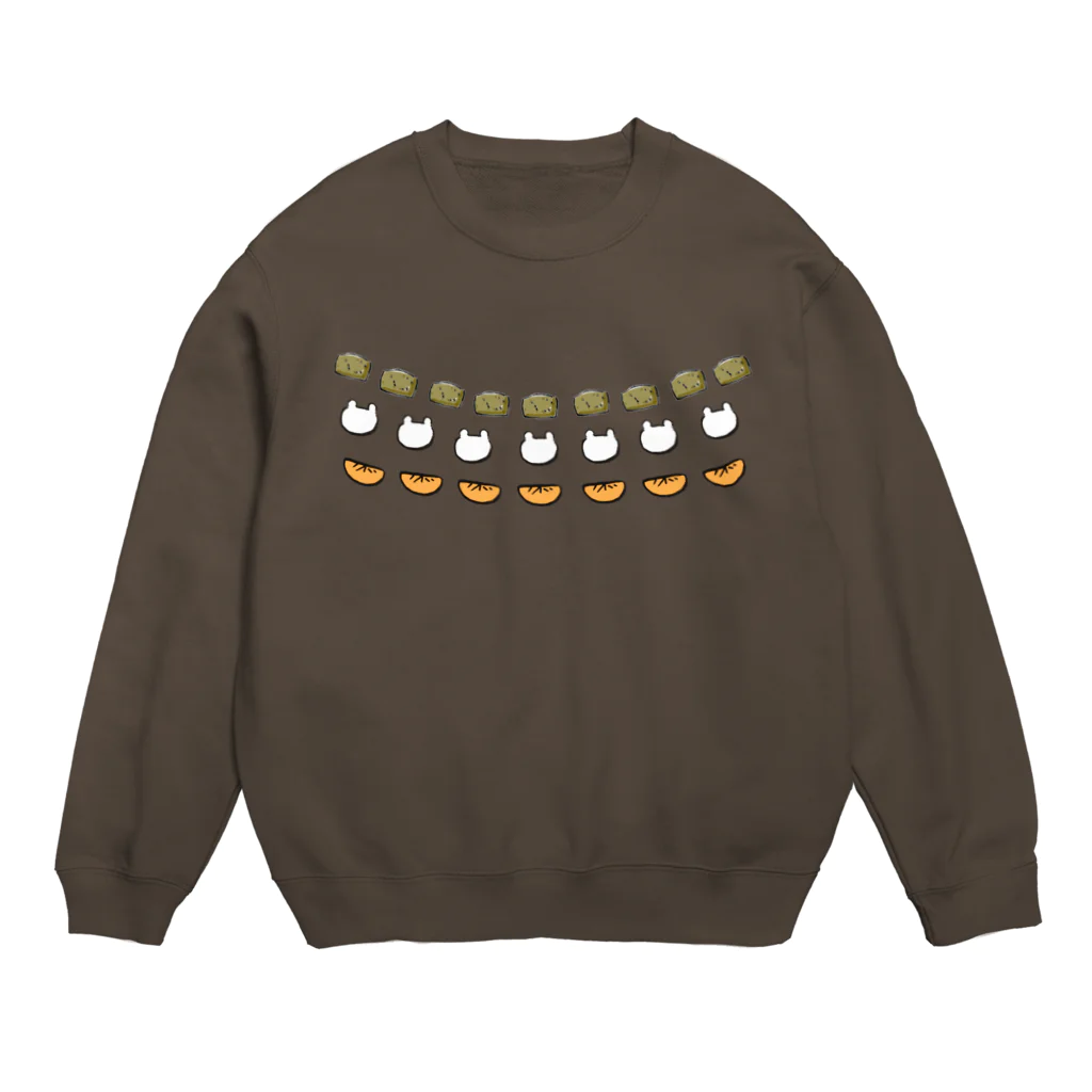 る太郎のショップ！のハムスターのおやつ アグリーセーター風 Crew Neck Sweatshirt