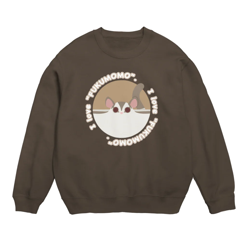 Coral Pea -フクロモモンガブリーダー-のフクモモ愛好会。(のぺっとクリミノ) Crew Neck Sweatshirt