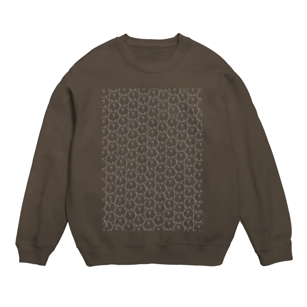 ゆみじのじのゆるーいねこ。CLR Crew Neck Sweatshirt