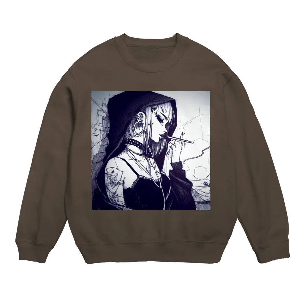 zaisuのピアス女子２ Crew Neck Sweatshirt