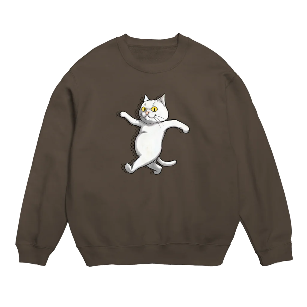 TAKE-TONのさんぽねこ Crew Neck Sweatshirt