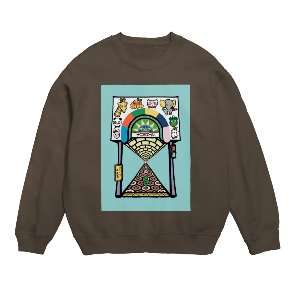 ワダリョータローのレトロなアーケード Crew Neck Sweatshirt