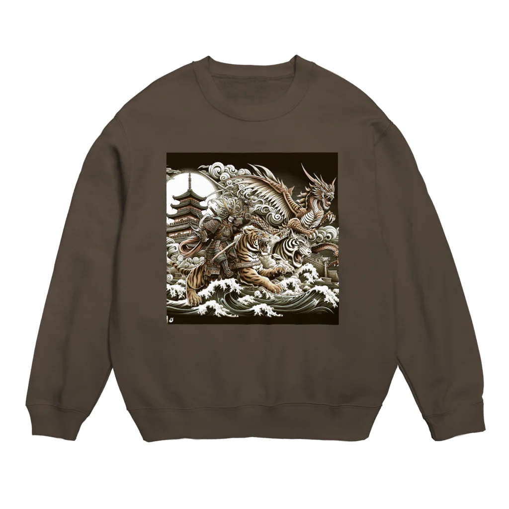 Moichi Designs Shop-2023の龍虎双舞 Crew Neck Sweatshirt