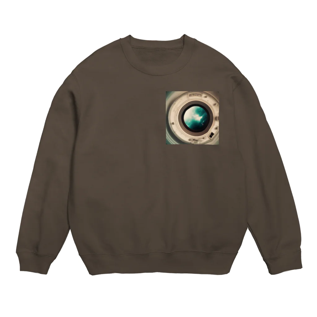 テフラんずの窓の外は宇宙 Crew Neck Sweatshirt